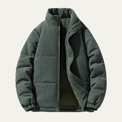 The Bolzano Men's Warm Padded Winte Corduroy Puffer Jacket 4