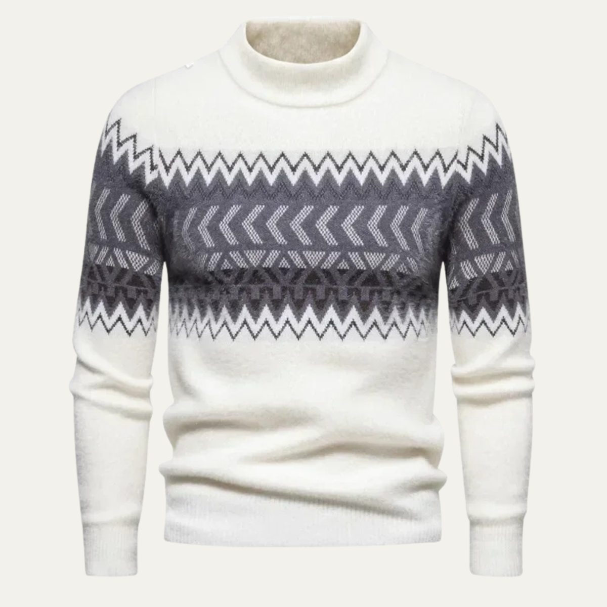 The Bormio Men’s Winter Patterned Crew Neck Knit Jumper 0