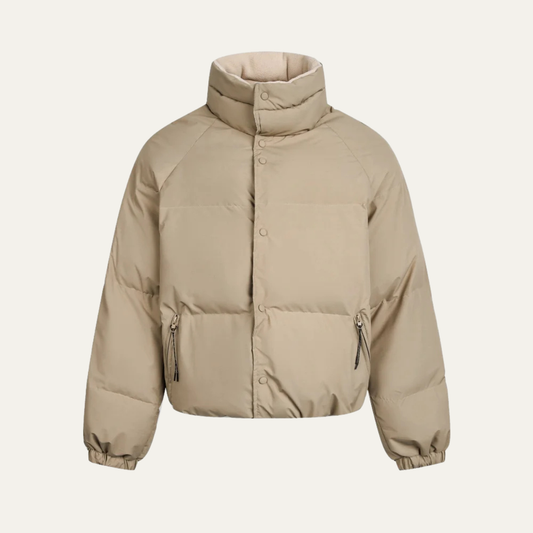 The Bressanone Men’s Winter Warm Puffer Jacket with Stand Collar 0