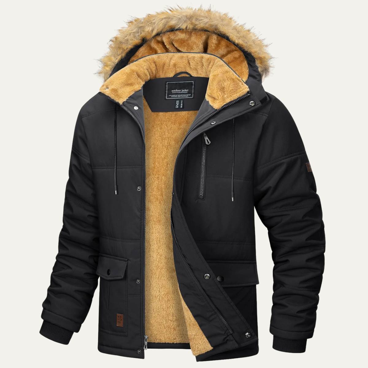 The Briarcliff Men’s Winter Parka Jacket with Detachable Hood 0