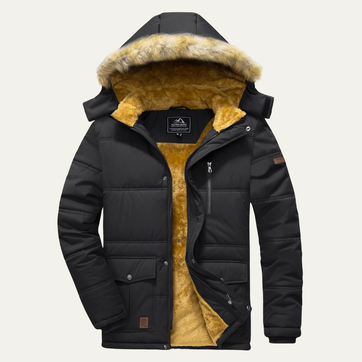 The Briarcliff Men’s Winter Parka Jacket with Detachable Hood 1