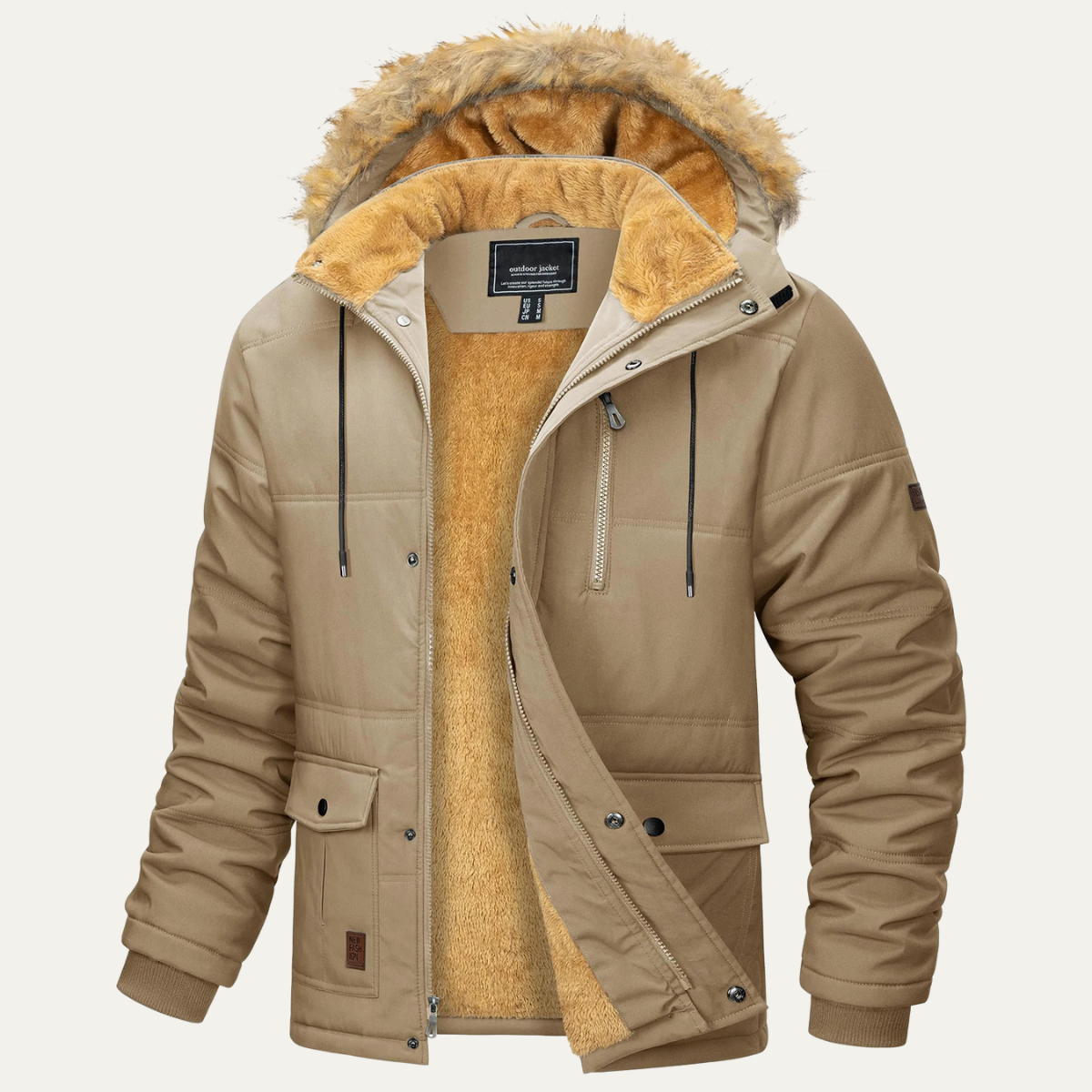The Briarcliff Men’s Winter Parka Jacket with Detachable Hood 3
