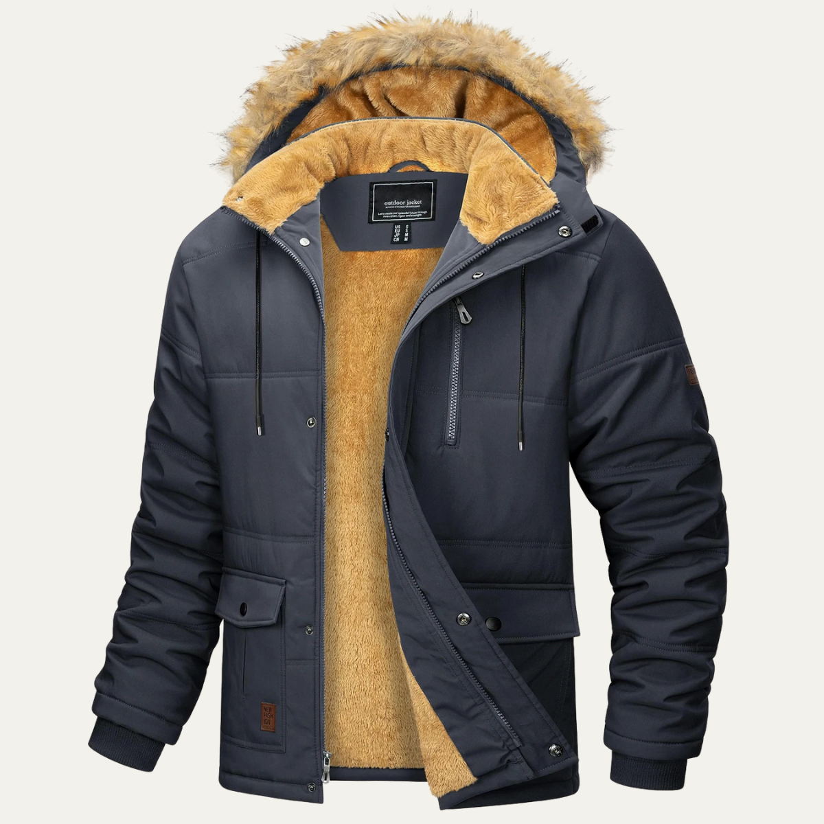The Briarcliff Men’s Winter Parka Jacket with Detachable Hood 4