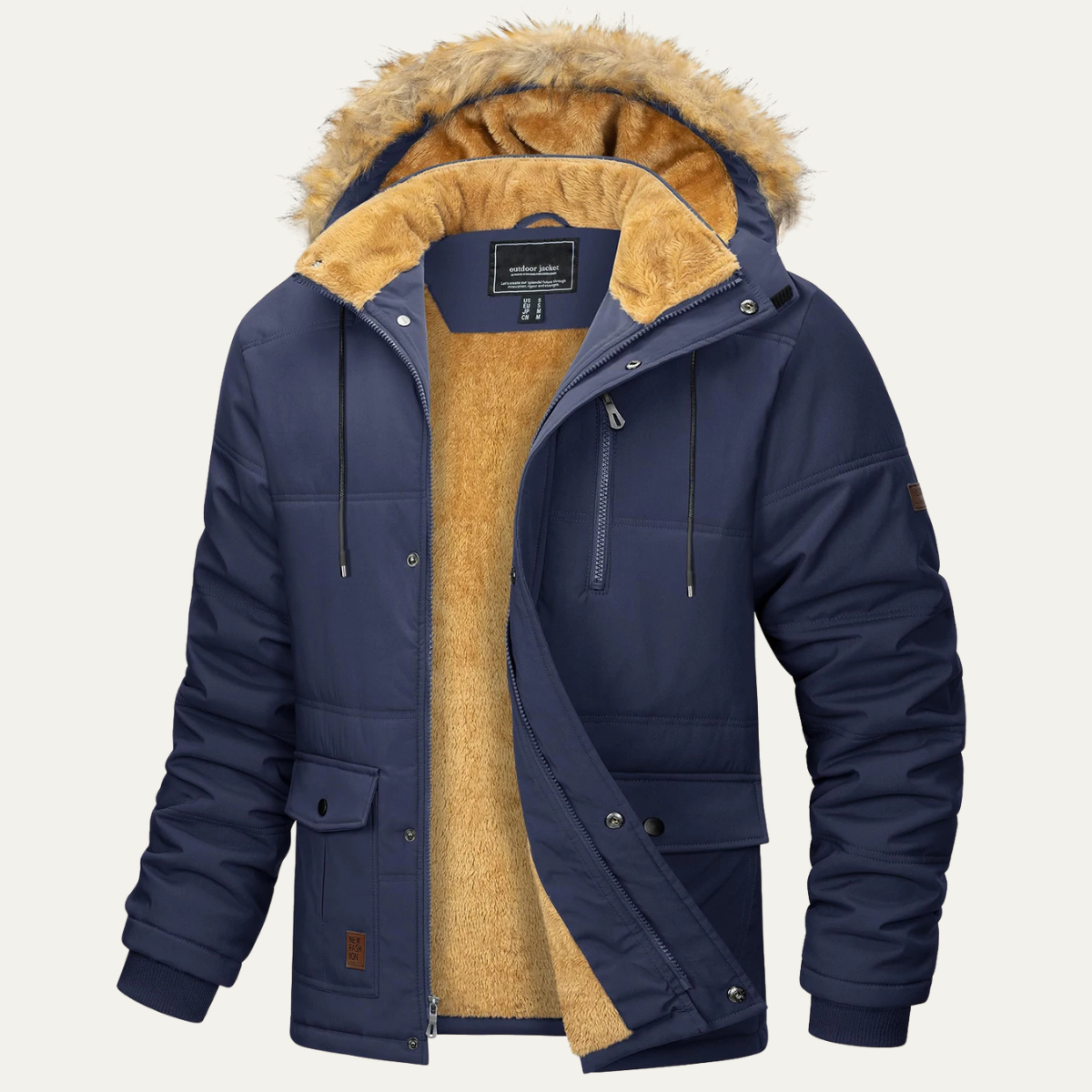 The Briarcliff Men’s Winter Parka Jacket with Detachable Hood 5
