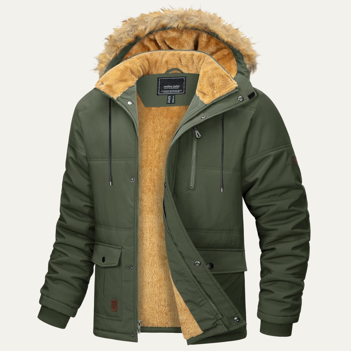 The Briarcliff Men’s Winter Parka Jacket with Detachable Hood 6