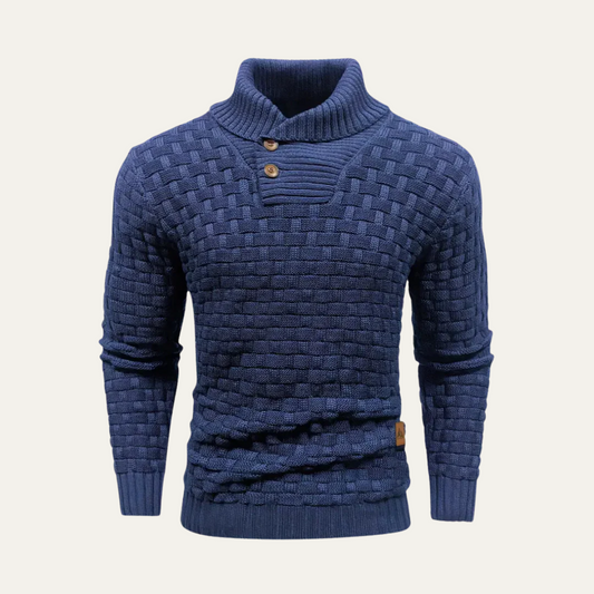 The Brighton Men’s Chunky Knit Jumper with Buttons 0
