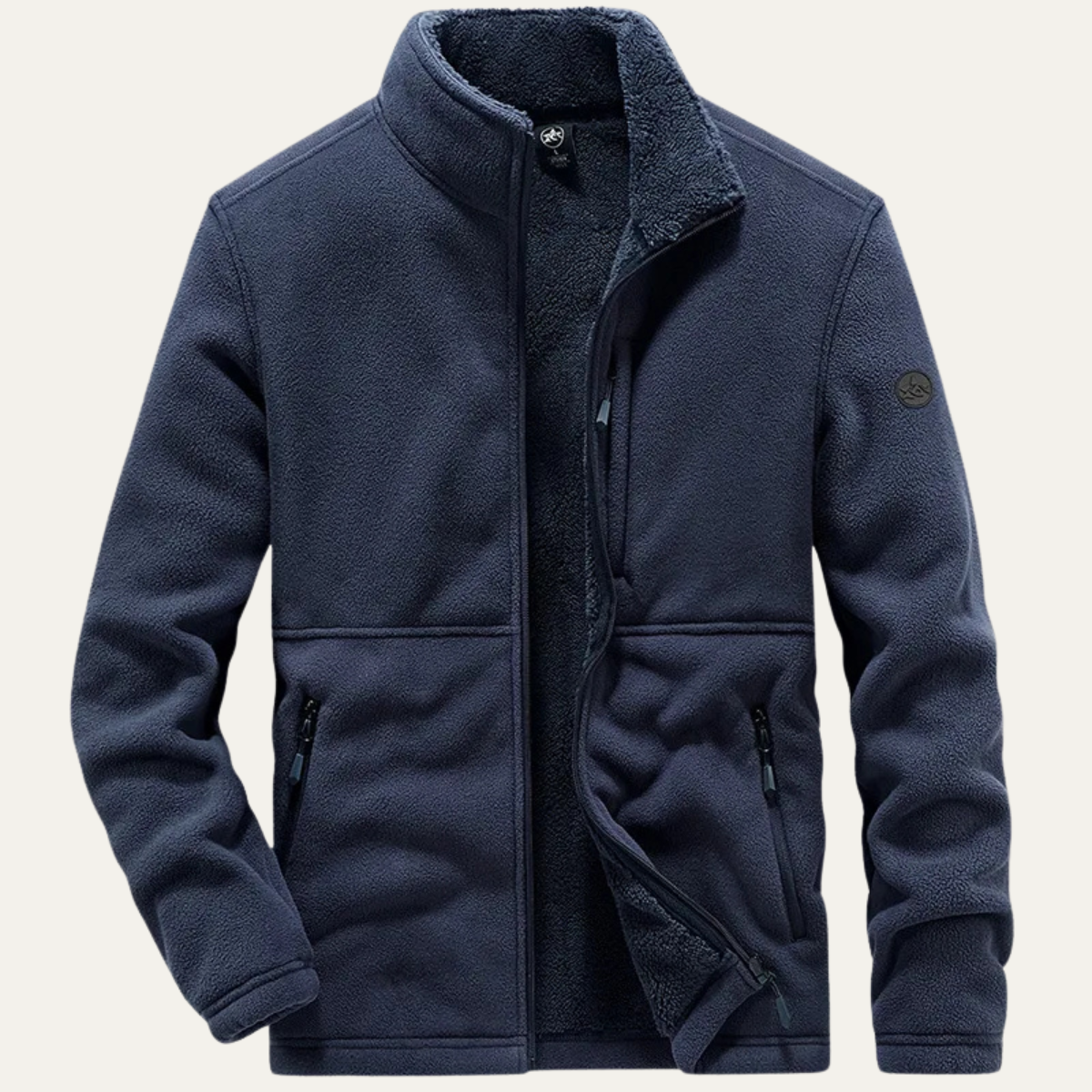 The Brompton Men's Fleece Winter Zip Jacket with Pockets 3