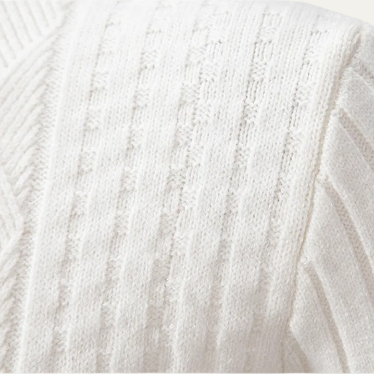 The Brunico Men’s Warm Slim Fit  Cable Knit Jumper 3