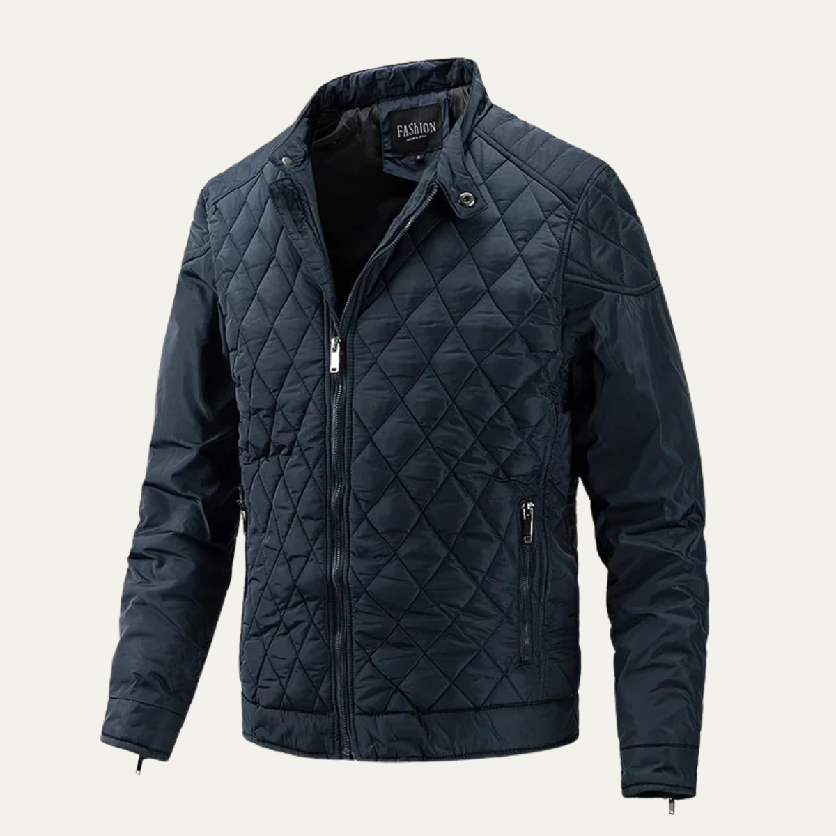 The Cabourg Men’s Lightweight Quilted Zip Up Jacket with Stand Collar 11