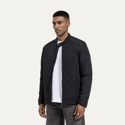 The Cabourg Men’s Lightweight Quilted Zip Up Jacket with Stand Collar 5