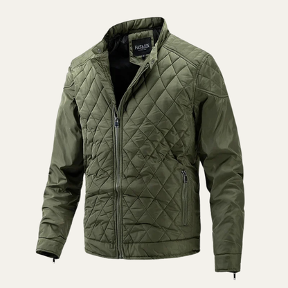 The Cabourg Men’s Lightweight Quilted Zip Up Jacket with Stand Collar 8