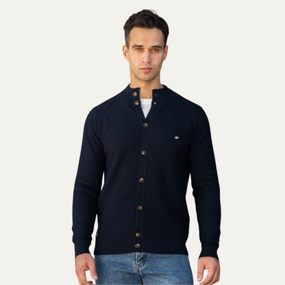 The Caernarfon Men's Casual Button Up Knitted Cardigan 1
