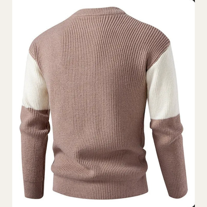 The Caldaro Men’s Warm Winter Colour Block Knit Jumper 3