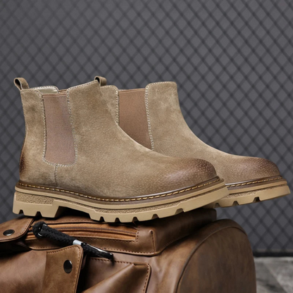 The Cardiff Bay Men's Comfortable Suede Chelsea Boots 3