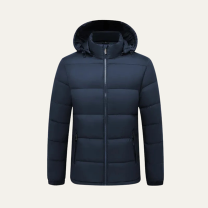The Cardiff Men’s Winter Hooded Puffer Jacket with Detachable Hood Coat 4