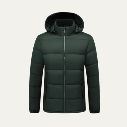 The Cardiff Men’s Winter Hooded Puffer Jacket with Detachable Hood Coat 5