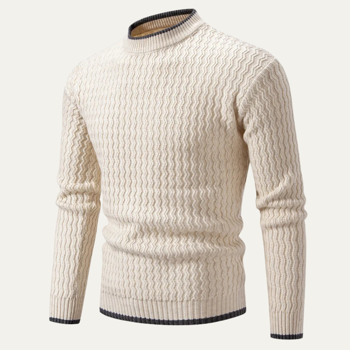 The Catanzaro Men's Casual Soft Cable Knit Crew Neck Jumper 3