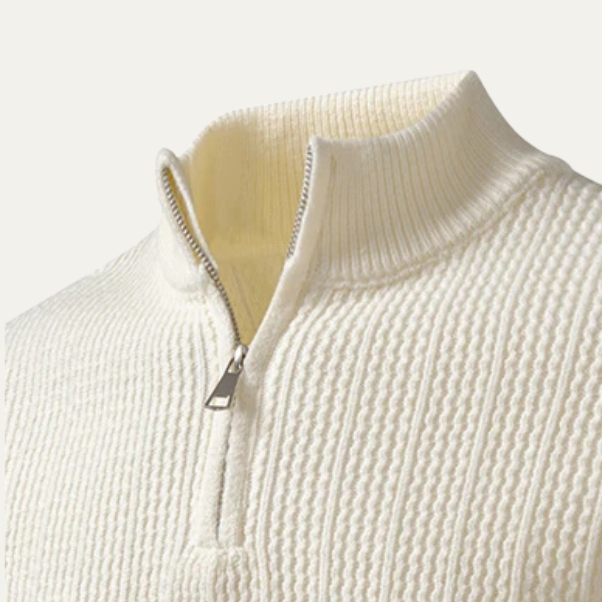 The Cavallino Men's Half Zip Knitted Winter Jumper 3