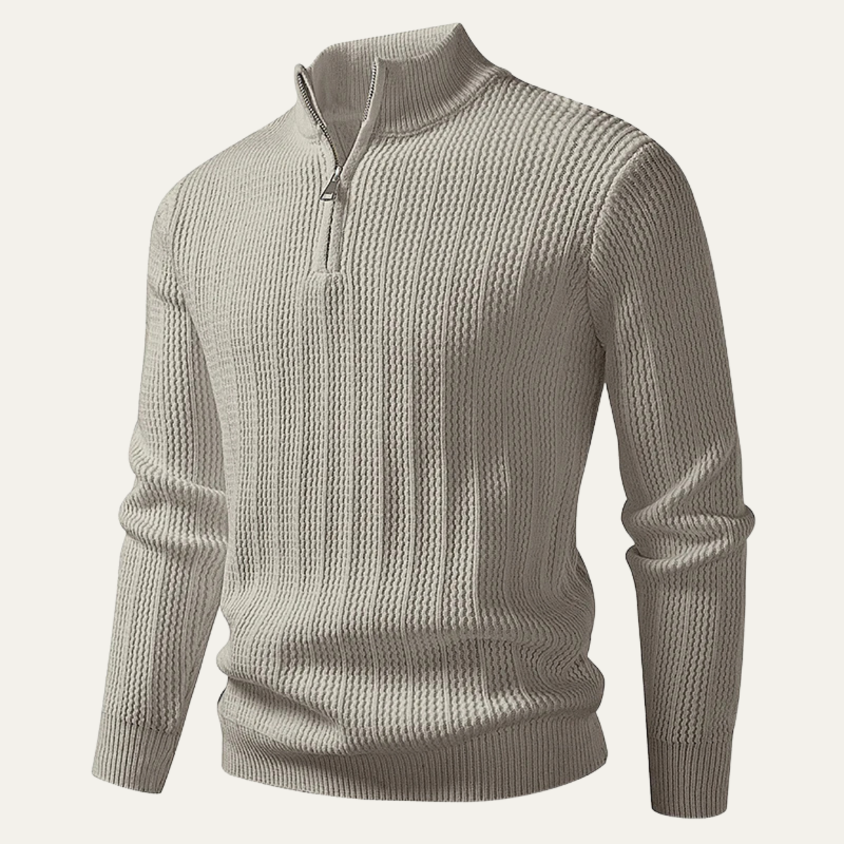 The Cavallino Men's Half Zip Knitted Winter Jumper 7