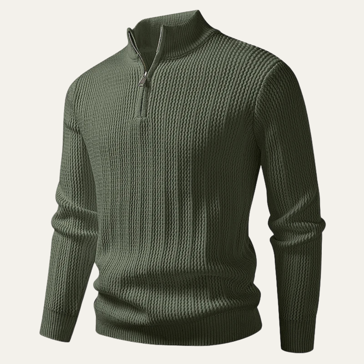 The Cavallino Men's Half Zip Knitted Winter Jumper 9