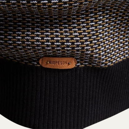 The Champoluc Men’s Half Zip Knitted Jumper with Stand Collar 3