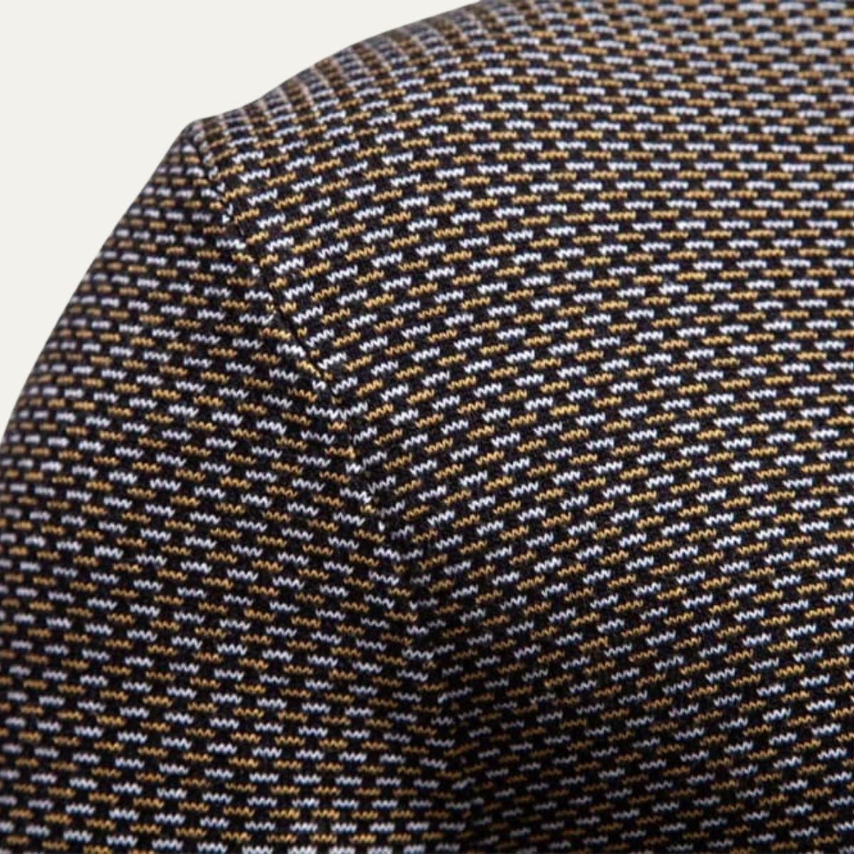 The Champoluc Men’s Half Zip Knitted Jumper with Stand Collar 4