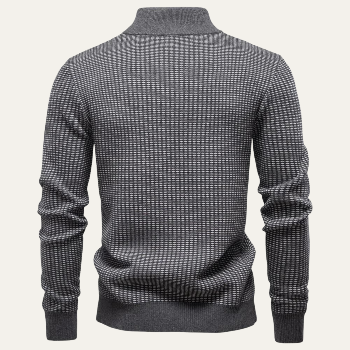 The Champoluc Men’s Half Zip Knitted Jumper with Stand Collar 7