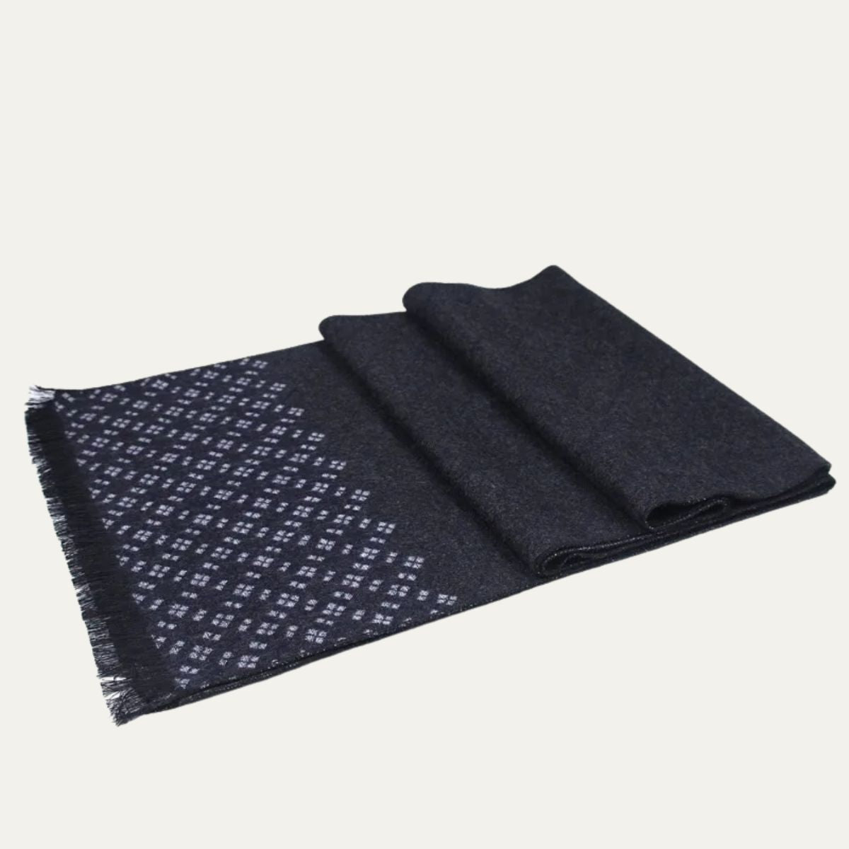 The Champs Élysées Cashmere Merino Scarf for Men - Black 0