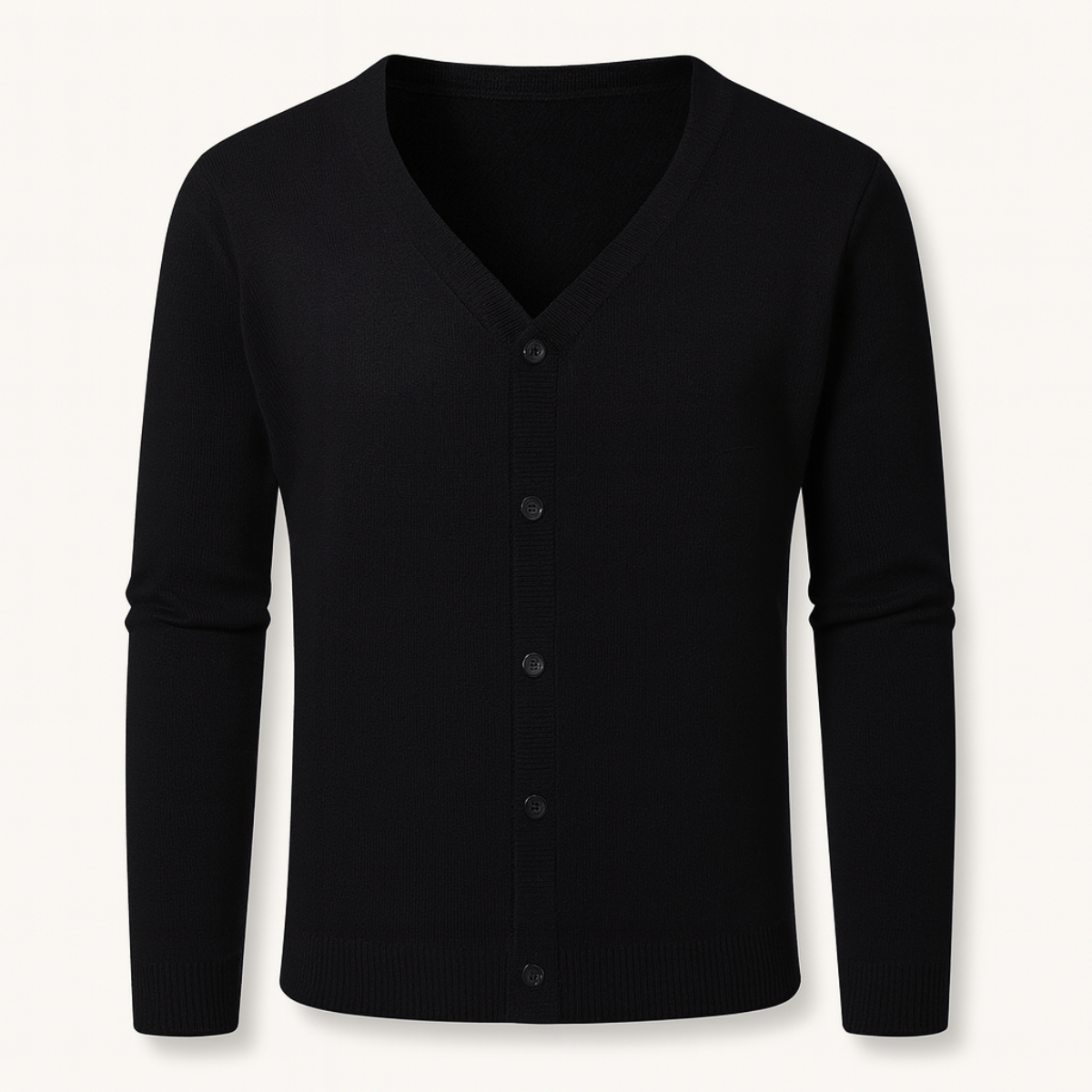 The Cheltenham Men’s V Neck Lightweight Button Cardigan 1