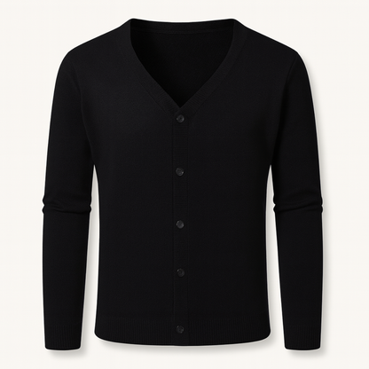 The Cheltenham Men’s V Neck Lightweight Button Cardigan 1