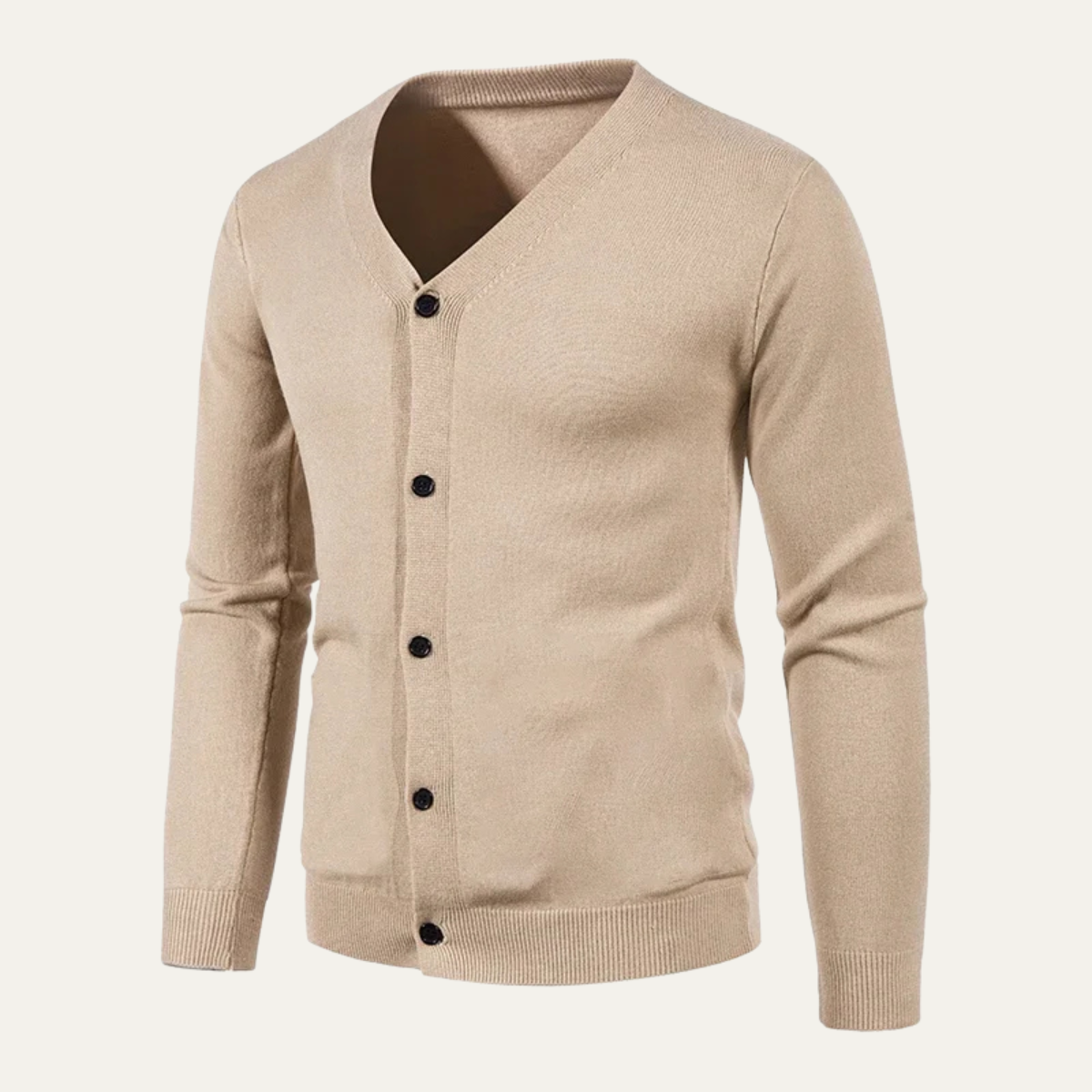 The Cheltenham Men’s V Neck Lightweight Button Cardigan 2