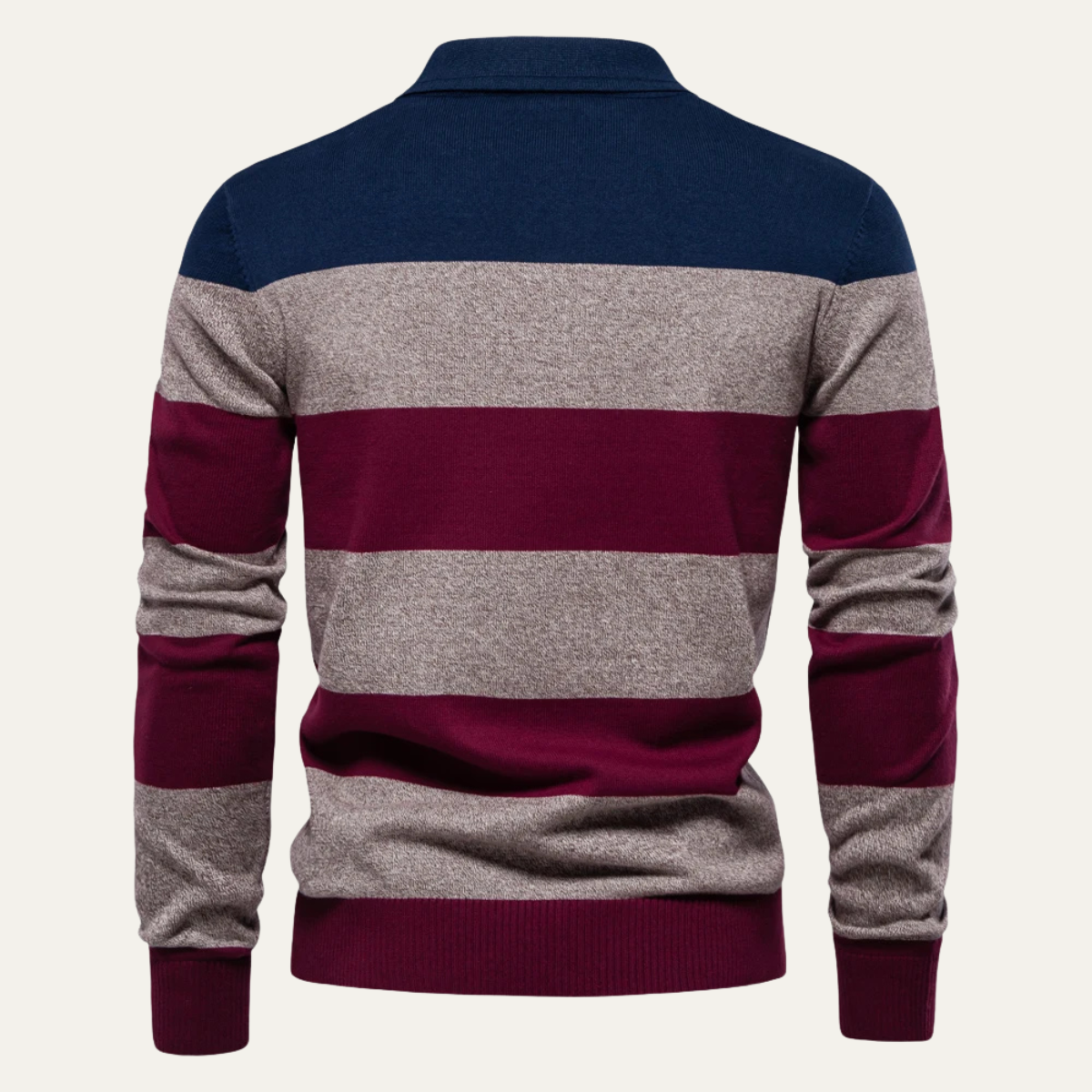 The Colchester Men’s Casual Striped Polo Knit Jumper 2