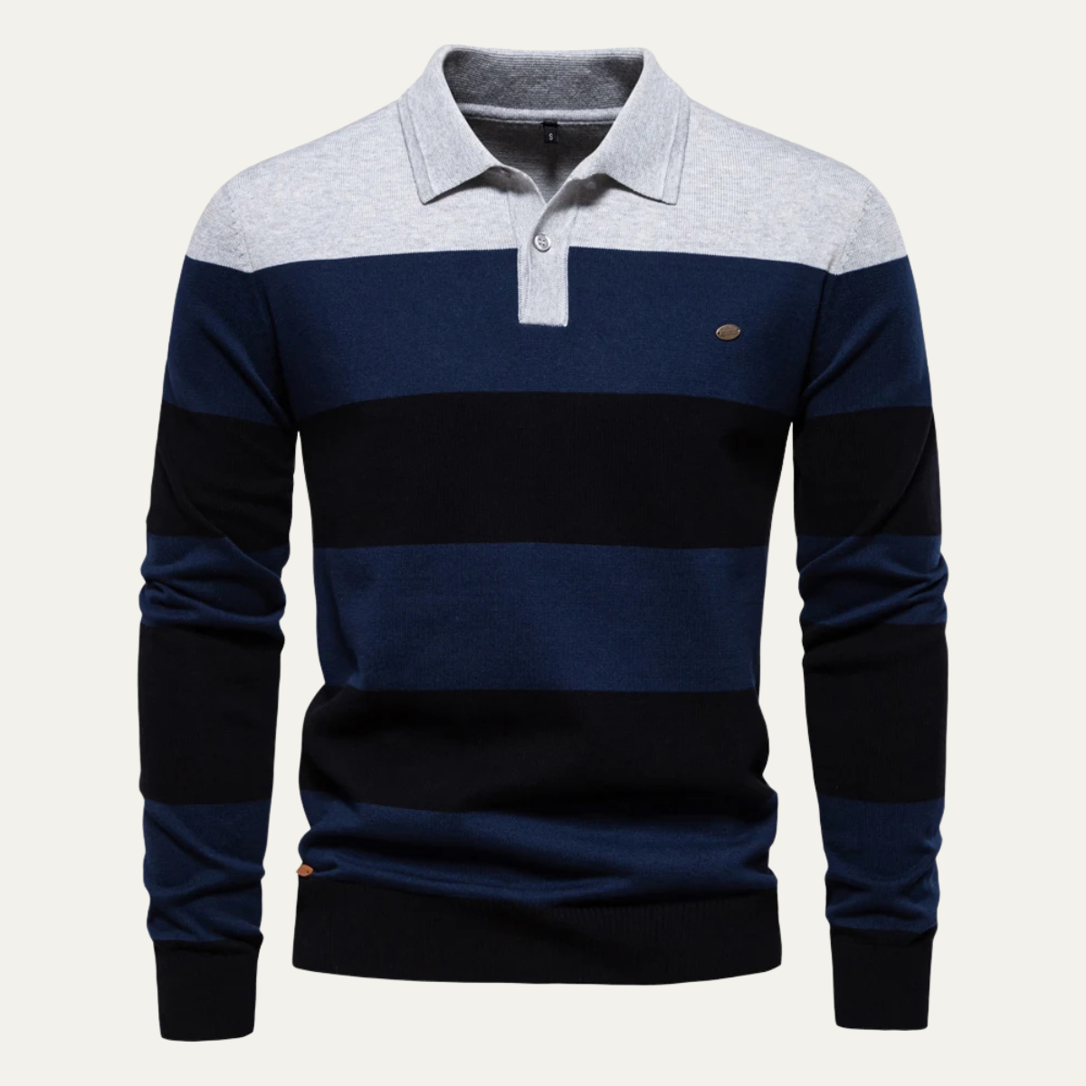 The Colchester Men’s Casual Striped Polo Knit Jumper 5