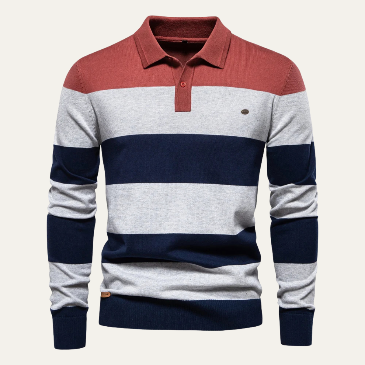 The Colchester Men’s Casual Striped Polo Knit Jumper 7