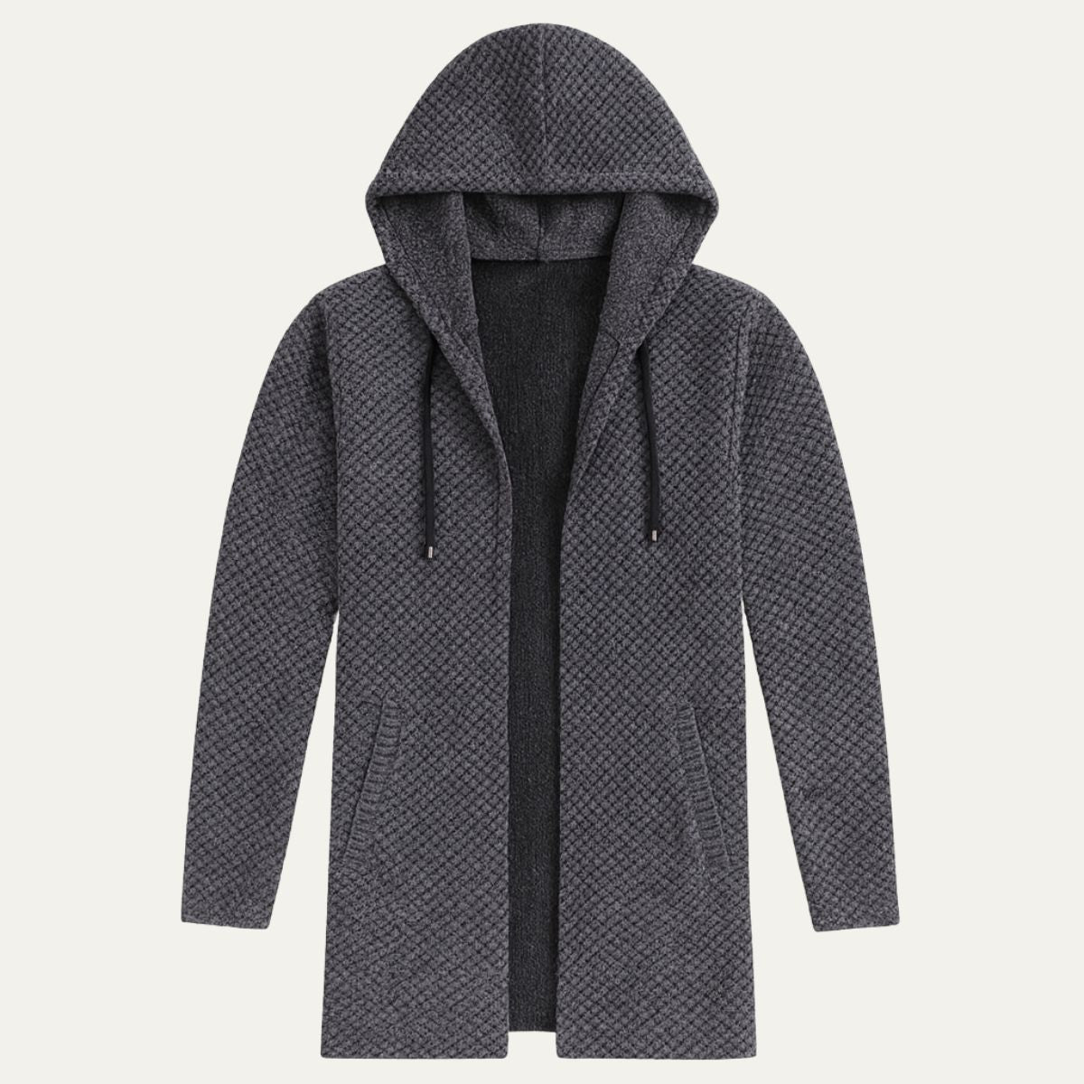 The Copenhagen Hooded Knit Cardigan – Men’s Longline Casual Coat 1