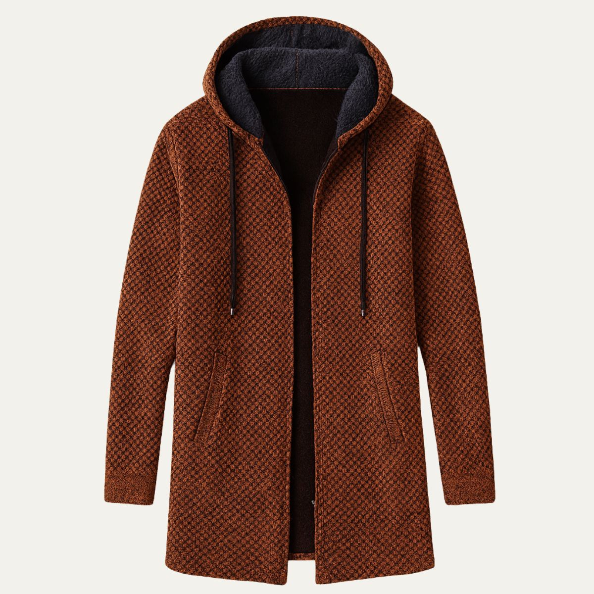 The Copenhagen Hooded Knit Cardigan – Men’s Longline Casual Coat 2
