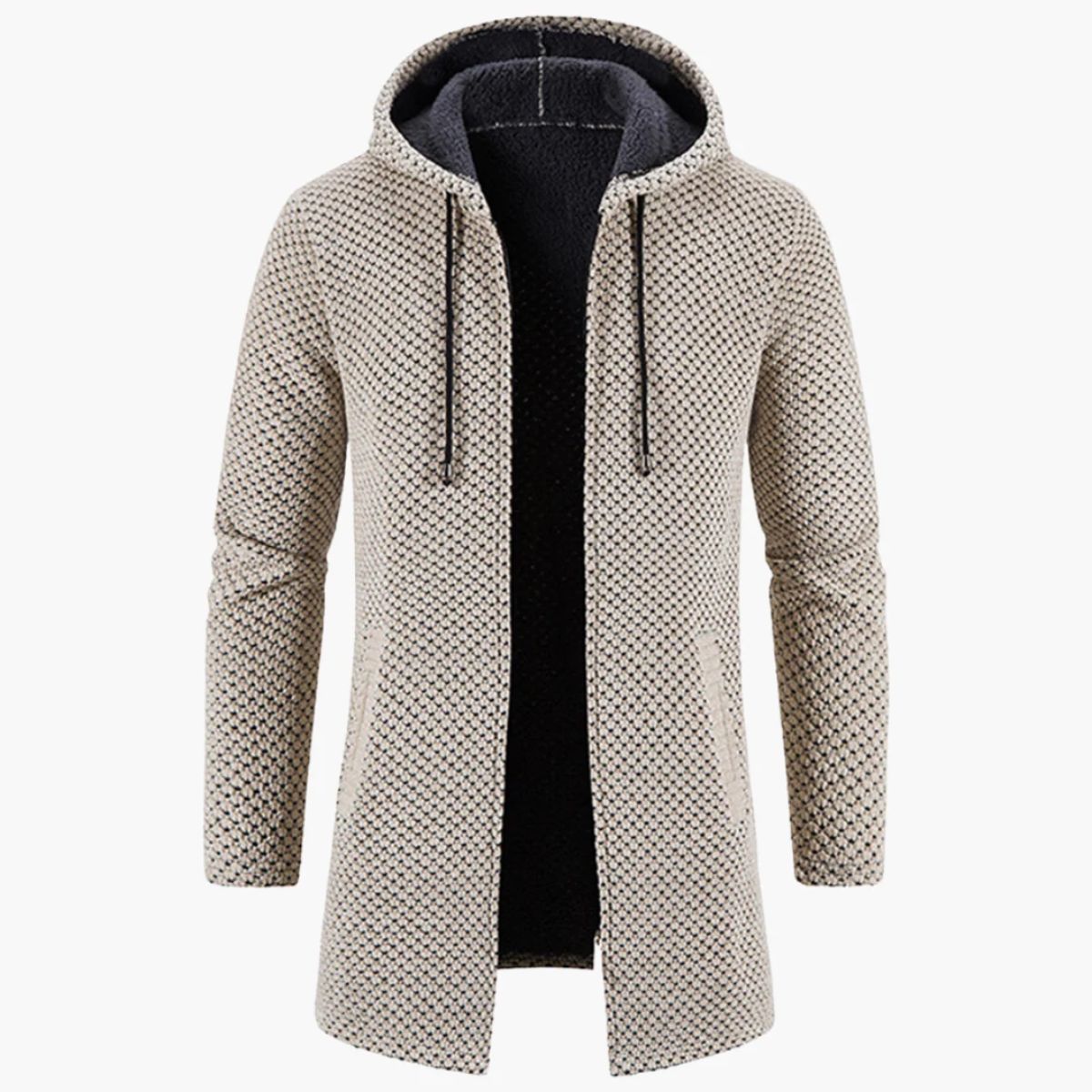 The Copenhagen Hooded Knit Cardigan – Men’s Longline Casual Coat 7