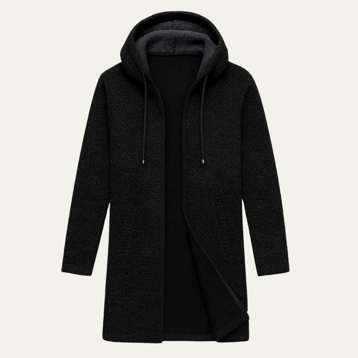The Copenhagen Hooded Knit Cardigan – Men’s Longline Casual Coat 9