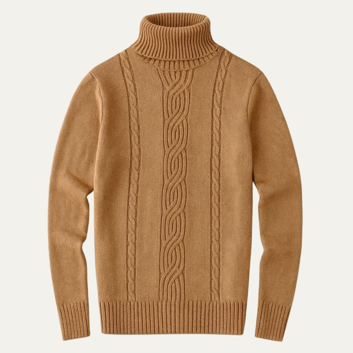 The Courchevel Knitted Turtleneck Jumper for Men - Merino Wool 1
