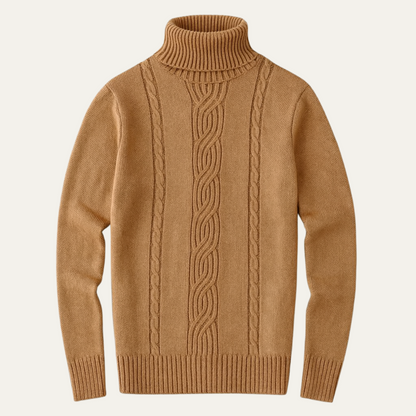 The Courchevel Knitted Turtleneck Jumper for Men - Merino Wool 1