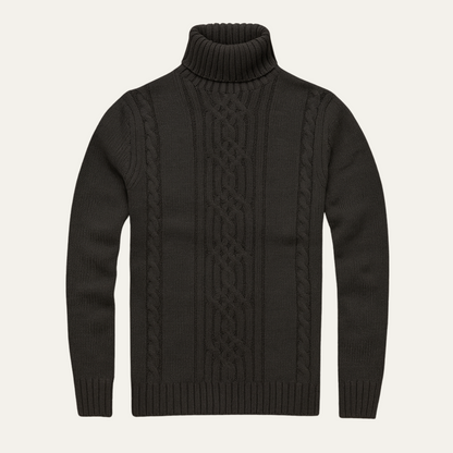 The Courchevel Knitted Turtleneck Jumper for Men - Merino Wool 3