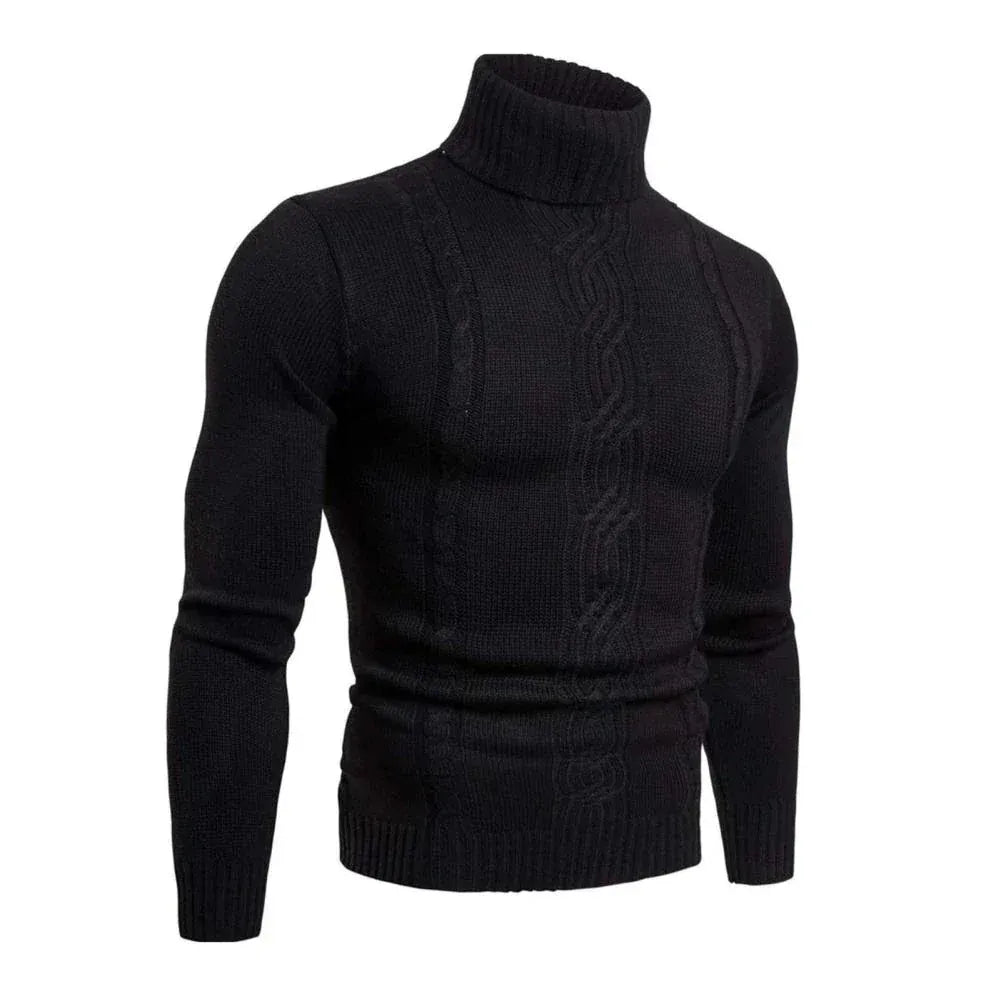 The Courchevel Knitted Turtleneck Jumper for Men - Merino Wool 4