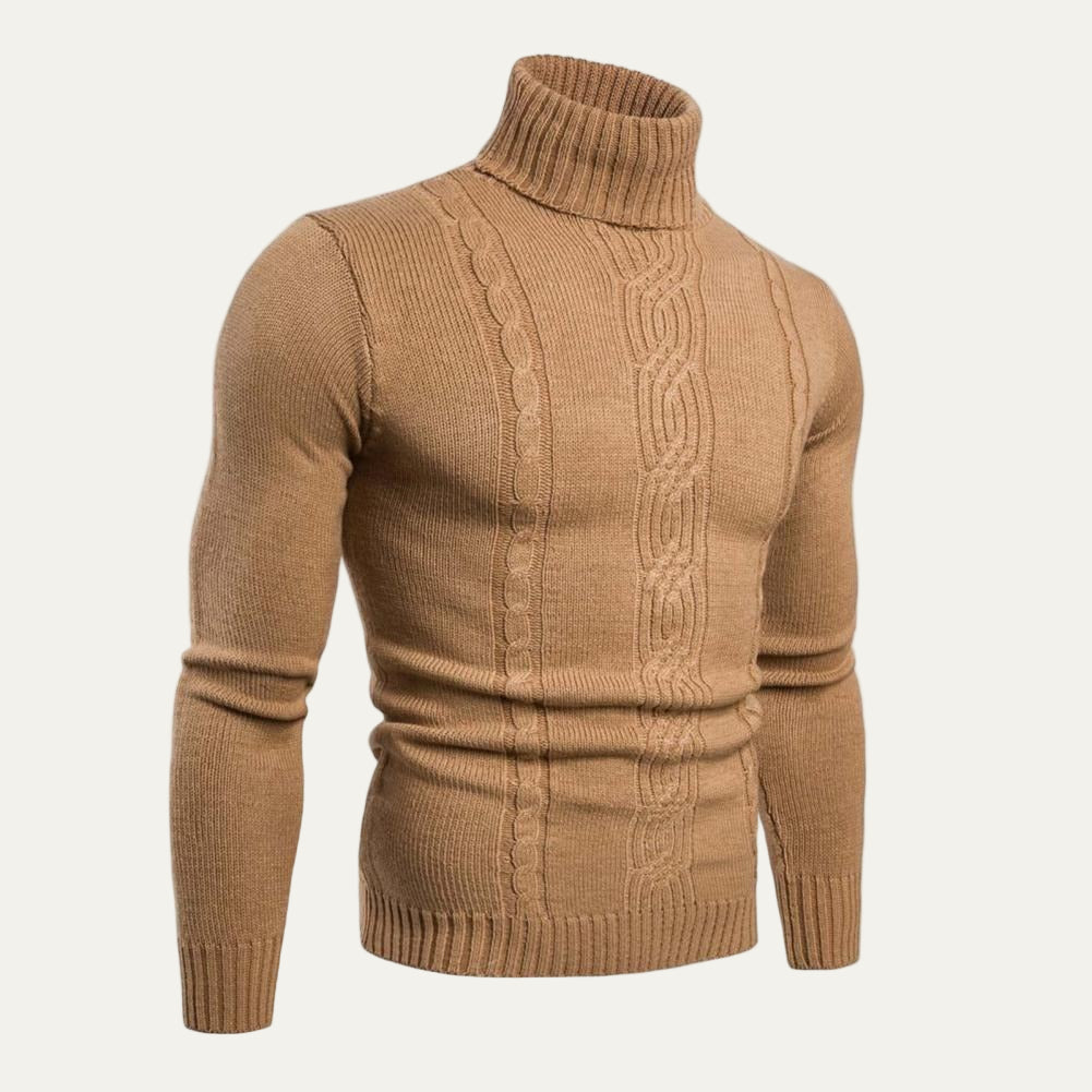 The Courchevel Knitted Turtleneck Jumper for Men - Merino Wool 5