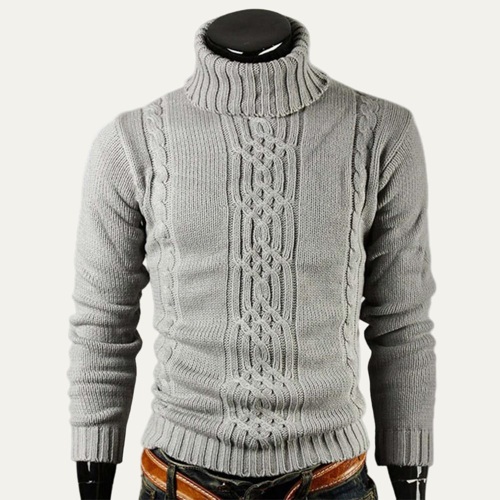 The Courchevel Knitted Turtleneck Jumper for Men - Merino Wool 6