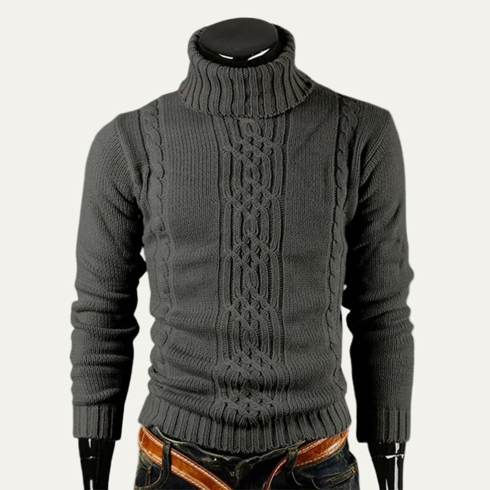 The Courchevel Knitted Turtleneck Jumper for Men - Merino Wool 7