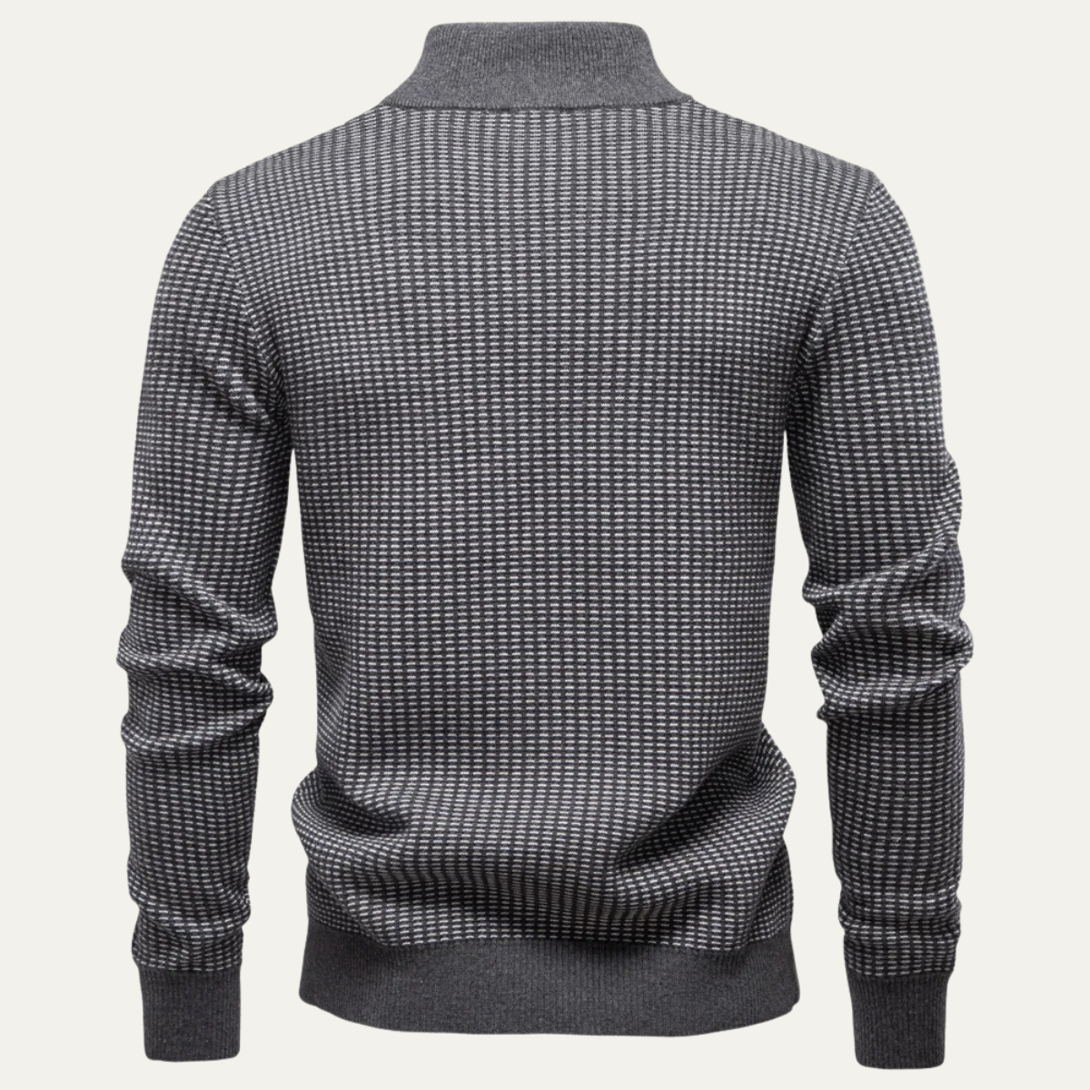 The Darrow Men’s Trendy Quarter Zip Knitted Jumper 1
