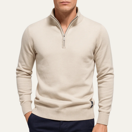 The Dartmouth Men's Half Zip Knit Smart Casual Jumper 0