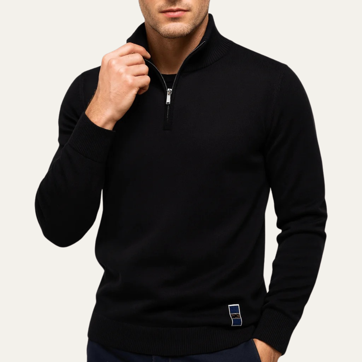 The Dartmouth Men's Half Zip Knit Smart Casual Jumper 2