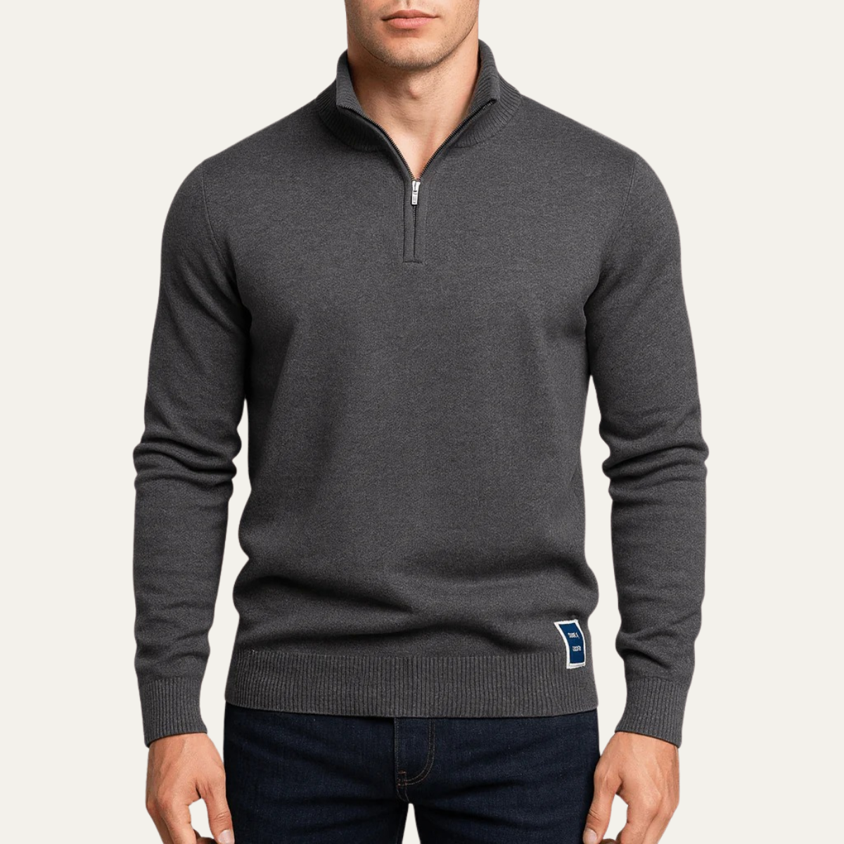 The Dartmouth Men's Half Zip Knit Smart Casual Jumper 3