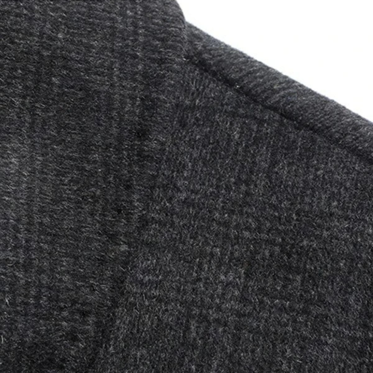 The Dobbiaco Men’s Winter Plaid Wool Blend Overcoat with Quilted Lining 7